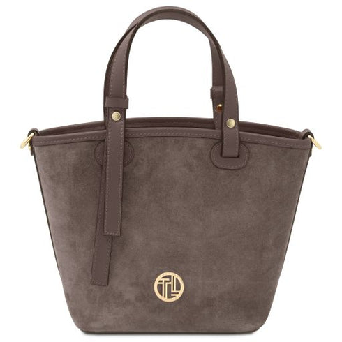 Glacette - Suede leather bucket bag